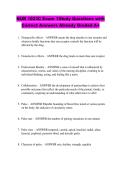 NUR 1023C Exam 1Study Questions with  Correct Answers Already Graded A&plus;