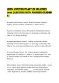 LMSW VERIFIED PRACTICE SOLUTION 2026 QUESTIONS WITH ANSWERS GRADED A&plus;