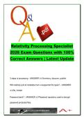 Relativity Processing Specialist Exam 2026 &lpar;100 Questions&rpar; &ndash; REL101 eDiscovery&comma; Processing&comma; OCR & Deduplication Q&A