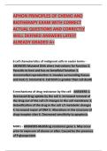APHON PRINCIPLES OF CHEMO AND BIOTHERAPY EXAM WITH CORRECT ACTUAL QUESTIONS AND CORRECTLY WELL DEFINED ANSWERS LATEST ALREADY GRADED A&plus;