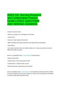 NURS 231 Nursing Research and Collaborative Practice EXAM LATEST QUESTIONS AND VERIFIED ANSWERS&period;