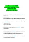 nur 231 exam 1 LATEST QUESTIONS AND VERIFIED ANSWERS 100- GUARANTEED PASS&period;