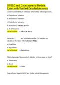 OPSEC and Cybersecurity Module Exam with Verified Detailed Answers&period;docx