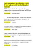 DAF Operations Security Awareness Training Exam with Verified Detailed Answers&period;docx
