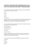 ALIENVAULT CERTIFIED SECURITY ENGINEER &lpar;AVCE&rpar; Practice  Exam LATEST QUESTIONS AND CORRECT ANSWERS GRADE A