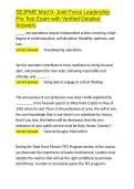 SEJPME Mod 9- Joint Force Leadership Pre Test Exam with Verified Detailed Answers&period;docx