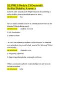 SEJPME II Module 23 Exam with Verified Detailed Answers&period;docx