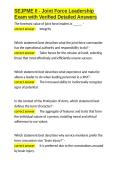 SEJPME II - Joint Force Leadership Exam with Verified Detailed Answers&period;docx