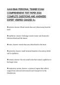 AAAI-ISMA PERSONAL TRAINER EXAM COMPREHENSIVE TEST PAPER 2026 COMPLETE QUESTIONS AND ANSWERS EXPERT VERIFIED GRADED A&plus;
