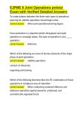 EJPME II Joint Operations pretest Exam with Verified Detailed Answers&period;docx