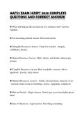 AAFCS EXAM SCRIPT 2026 COMPLETE QUESTIONS AND CORRECT ANSWERS
