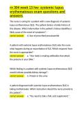 rn 304 week 13 hw systemic lupus erythematosus exam questions and answers&period;docx