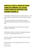 MARYVILLE NURS 611 BUNDLED EXAMS COMPLETE VERIFIED 2026 ACTUAL PAPER COMPLETE QUESTIONS AND ANSWERS GRADED A&plus;