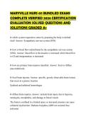 MARYVILLE NURS 611 BUNDLED EXAMS COMPLETE VERIFIED 2026 CERTIFICATION EVALUATION SOLVED QUESTIONS AND SOLUTIONS GRADED A&plus;