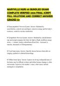 MARYVILLE NURS 611 BUNDLED EXAMS COMPLETE VERIFIED 2026 FINAL SCRIPT FULL SOLUTIONS AND CORRECT ANSWERS GRADED A&plus;