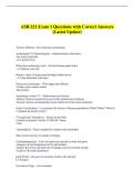 ASB 222 Exam 1 Questions 