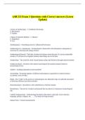 ASB 222 Exam 1 Questions with Correct Answers &lpar;Latest  Update&rpar;