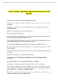 ASB 222 Exam 1 Questions with Correct Answers &lpar;Latest  Update&rpar;