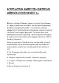 ACEDS ACTUAL PAPER 2026 QUESTIONS WITH SOLUTIONS GRADED A&plus;