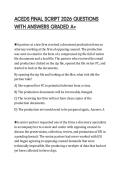 ACEDS FINAL SCRIPT 2026 QUESTIONS WITH ANSWERS GRADED A&plus;