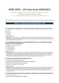SP&Emacr;D SFPC All Areas Exam 2026&sol;2027 Actual Exam &vert; Complete Certification Prep with Verified Questions & Answers &vert; 150 Questions 9 Sections Rationales Included &vert; Security Fundamentals Professional Certification &vert; Pass Guaranteed - A&plus; Graded