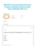 WGU D278 Pre- Assessment Scripting and Programming Foundations &vert; Actual Questions and Answers complete Solutions &vert; 2026 Updates &vert; 100&percnt; correct