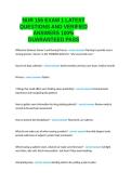 NUR 155 EXAM 1 LATEST QUESTIONS AND VERIFIED ANSWERS 100- GUARANTEED PASS&period;