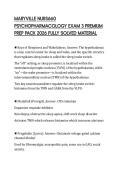 MARYVILLE NURS660 PSYCHOPHARMACOLOGY EXAM 3 PREMIUM PREP PACK 2026 FULLY SOLVED MATERIAL