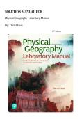 Solution Manual Physical Geography Laboratory Manual 13th Edition&vert; Latest Version