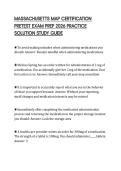 MASSACHUSETTS MAP CERTIFICATION PRETEST EXAM PREP 2026 PRACTICE SOLUTION STUDY GUIDE