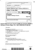 Pearson Edexcel Level 1&sol;Level 2 GCSE &lpar;9&ndash;1&rpar; Persian PAPER 4&colon; Writing in Persian Higher Tier 2025 VERIFIED QP AND MS
