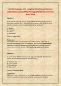 NR 566 Final Exam 2026 Complete 100 MCQs with Detailed Explanations Advanced Pharmacology