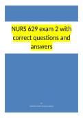 NURS 629 exam 2 with correct questions and answers