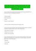 ATI Sensory Perception Exam 2026 &ndash; Verified Questions and Answers Study Guide