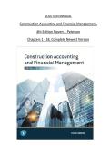 SOLUTION MANUAL Construction Accounting and Financial Management&comma; 4th Edition Steven J&period; Peterson Chapters 1 - 18&comma; Complete Newest Version