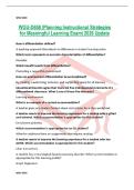WGU-D658 &vert;Planning Instructional Strategies for Meaningful Learning Exam&vert; 2026 Update