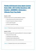 Florida 2-20 General Lines Agent License Exam 2026 &vert; 250 Verified Questions with Detailed  ANSWERS & Rationales &vert; Ultimate Pass Prep Guide