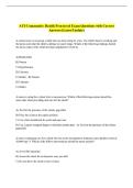 ATI Community Health Proctored Exam Questions with Correct  Answers &lpar;Latest Update&rpar; 