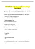 AWS CCP Exam Questions with Correct Answers  &lpar;Latest Update&rpar;