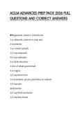 ACLM ADVANCED PREP PACK 2026 FULL QUESTIONS AND CORRECT ANSWERS