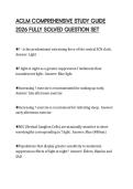 ACLM COMPREHENSIVE STUDY GUIDE 2026 FULLY SOLVED QUESTION SET