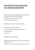 ACLM PRACTICE Q&A MODULE 2026 FULLY RESOLVED QUESTION SET