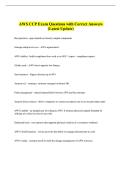 AWS CCP Exam Questions with Correct Answers  &lpar;Latest Update&rpar; 