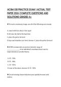 ACSM GEI PRACTICE EXAM 1 ACTUAL TEST PAPER 2026 COMPLETE QUESTIONS AND SOLUTIONS GRADED A&plus;