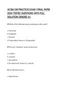 ACSM GEI PRACTICE EXAM 1 FINAL PAPER 2026 TESTED QUESTIONS WITH FULL SOLUTION GRADED A&plus;