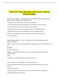 AWS CCP Exam Questions with Correct Answers  &lpar;Latest Update&rpar;