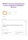 WGU D664 Pre-Assessment &vert; Verified Actual Questions and Answers complete Solutions &vert; 2026 Updates &vert; 100&percnt; correct
