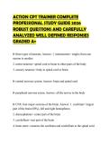 ACTION CPT TRAINER COMPLETE PROFESSIONAL STUDY GUIDE 2026 ROBUST QUESTIONS AND CAREFULLY ANALYZED WELL DEFINED RESPONSES GRADED A&plus;