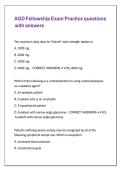 AGD Fellowship Exam Practice questions with answers