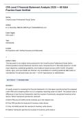CFA Level 1 Financial Statement Analysis 2025 60 QA Practice Exam Verified CFA Institute
